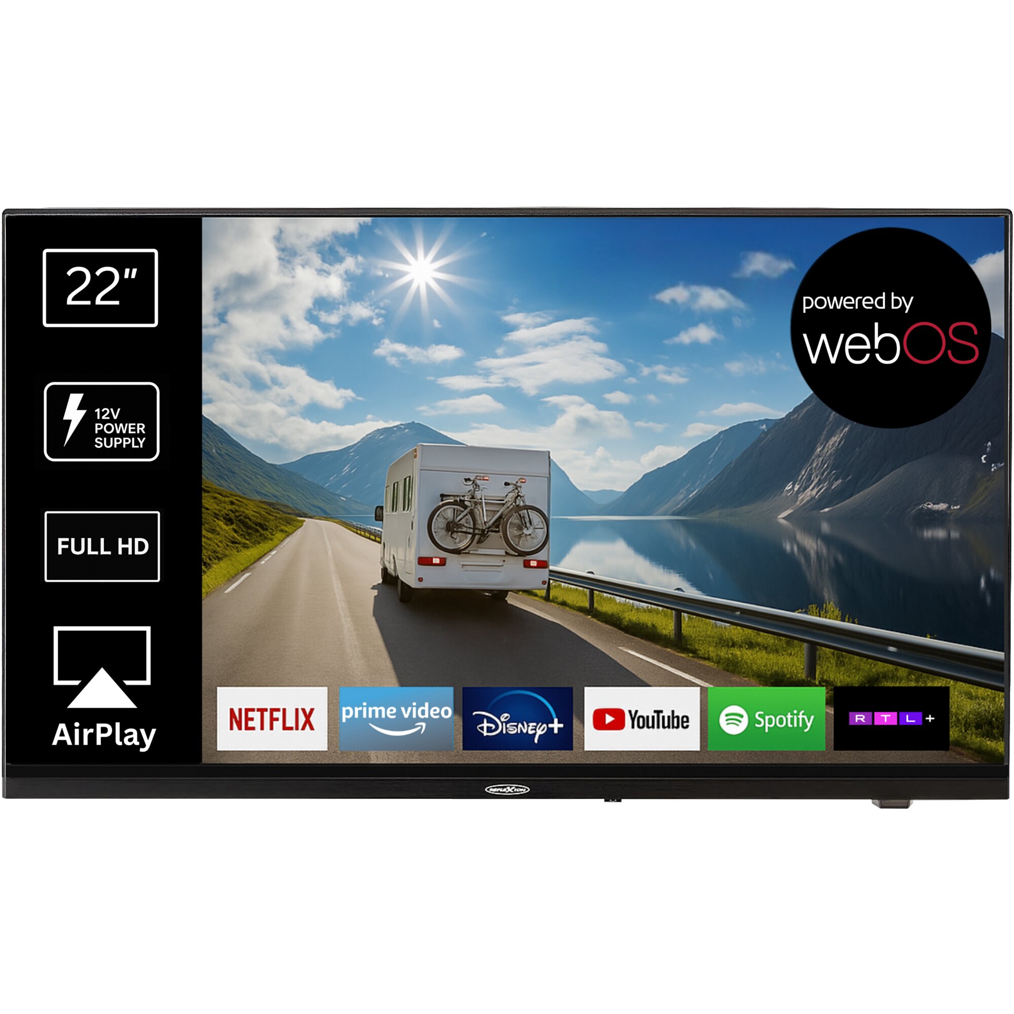Reflexion TV Reflexion LDDX22iBT schwarz, 12 / 24 Volt