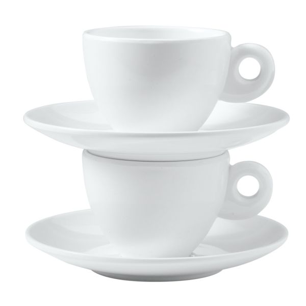 Gimex Espresso-Set  HIGHLINE Edelweiss / 2er-Set 