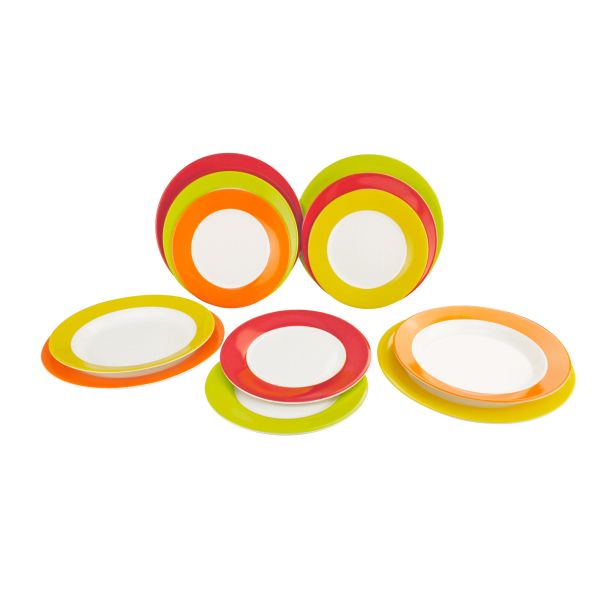 Gimex Teller-Set RAINBOW 12tlg.