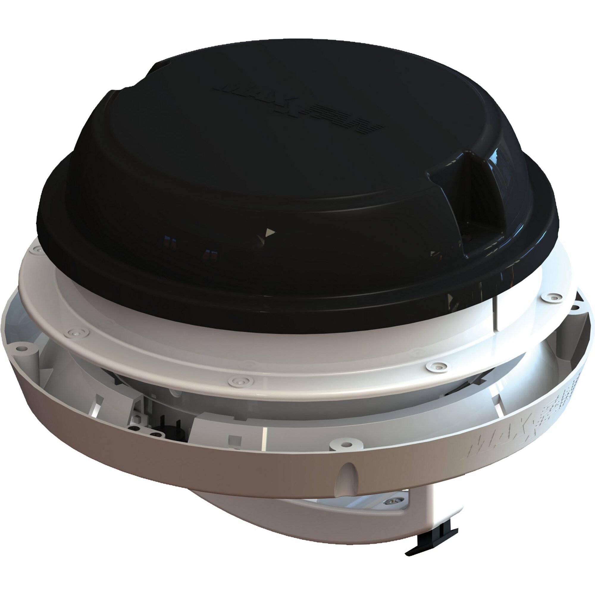 MaxxAir MaxxFan Dome, schwarz mit LED