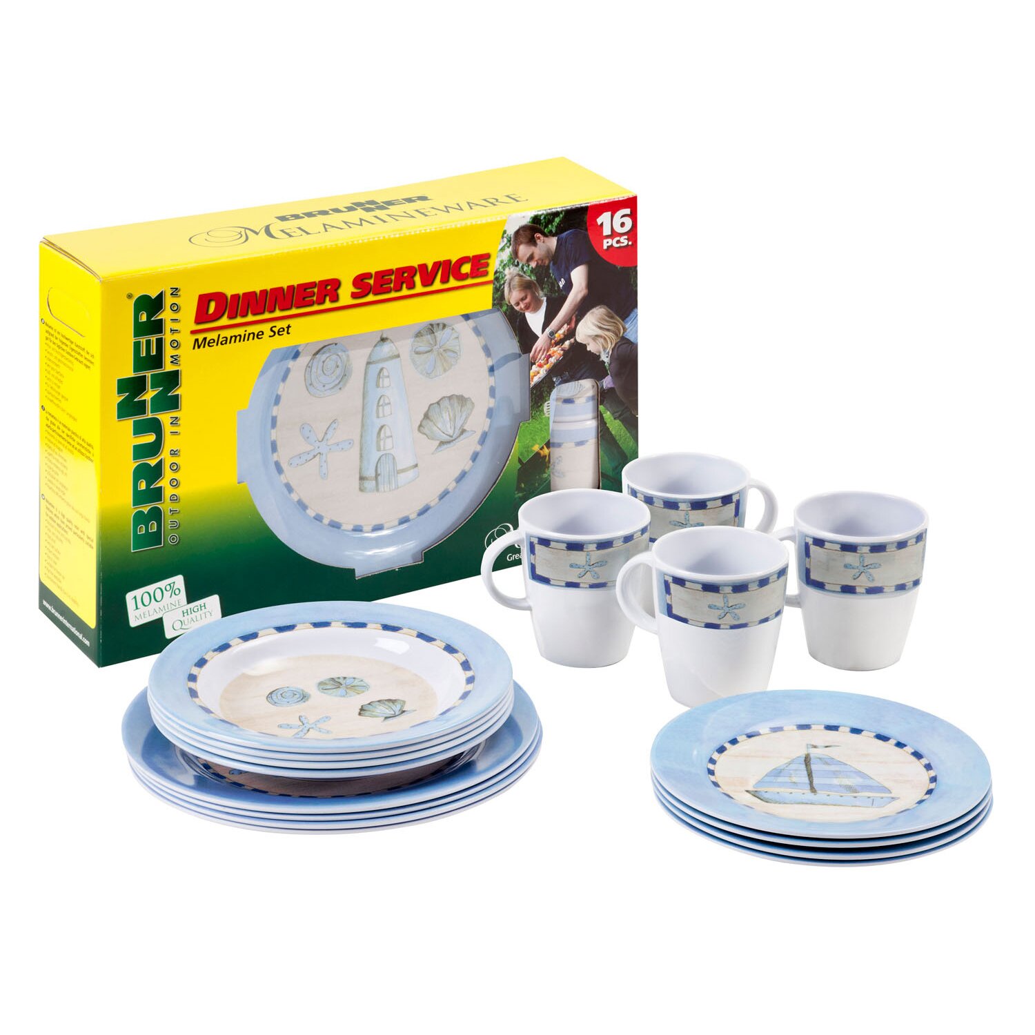 Brunner Geschirr-Set Odyssey, 16-teilig