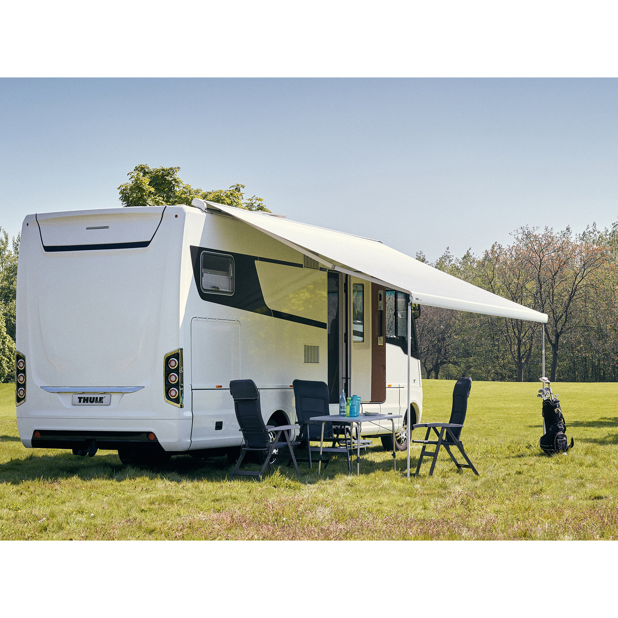 Thule Dachmarkise 9200 4m Motor 230V Mystic grau Gehäuse Eloxiert