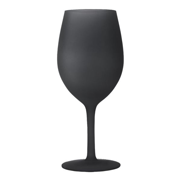 Brunner Trinkglasset Satin, schwarz, Weinglas, 600 ml, 2er-Set