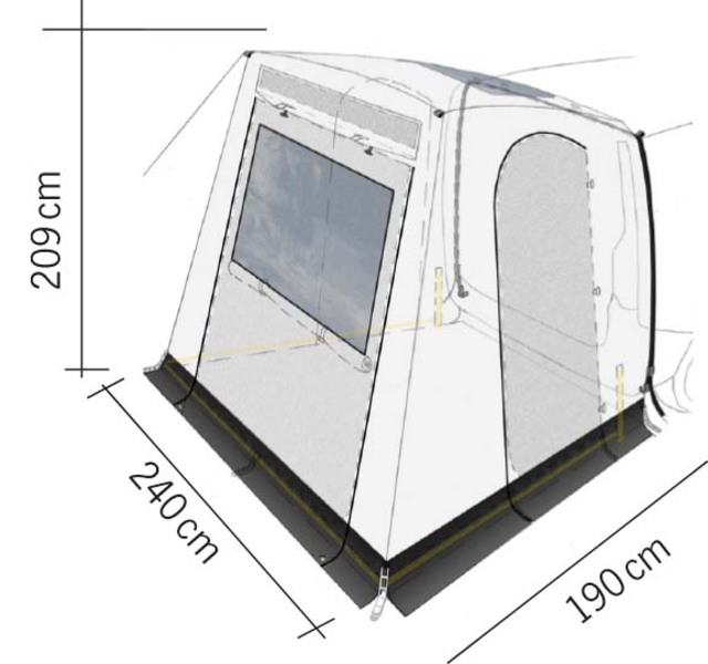 Reimo Tent Heckzelt Caddy 5 PREMIUM 