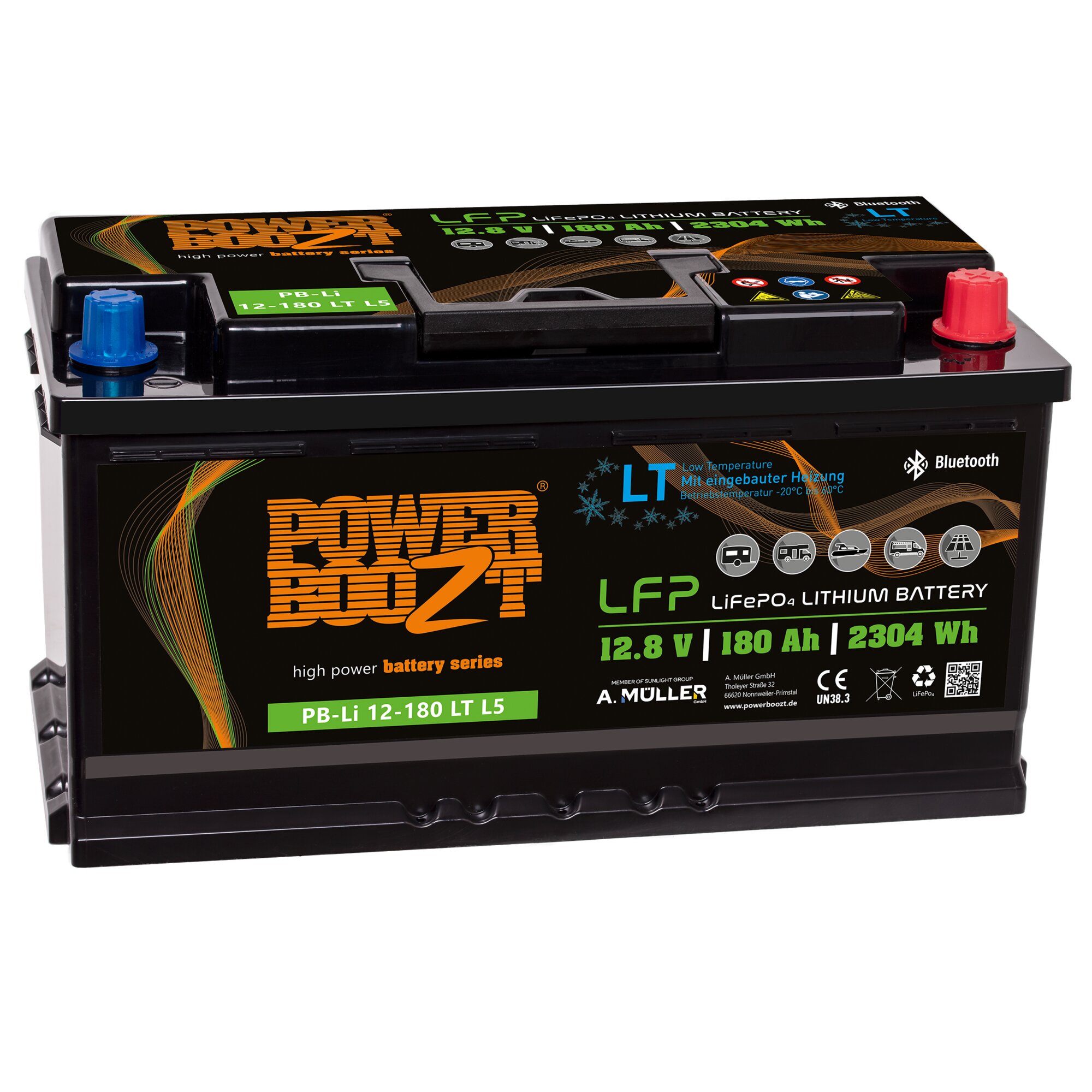 PowerBoozt Lithium Kaltwetterbatterie, 180 Ah, PB-LI 180LT L5