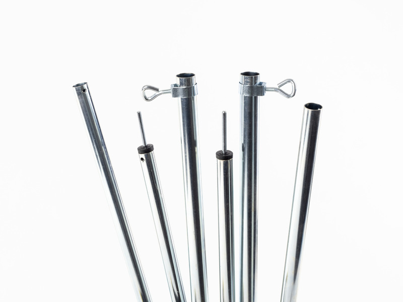 Aufstellstab teleskopierbar ø19/22mm / 180-220cm Stahl