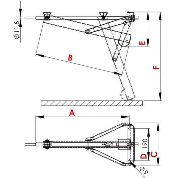 AL-KO Steckstützen Compact 800 S