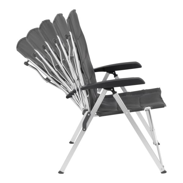 Brunner Campingstuhl Dynafold Recliner dunkelgrau