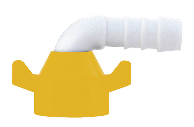 Lilie Winkel-Aufschraubtülle 10mm / WeissGELB®