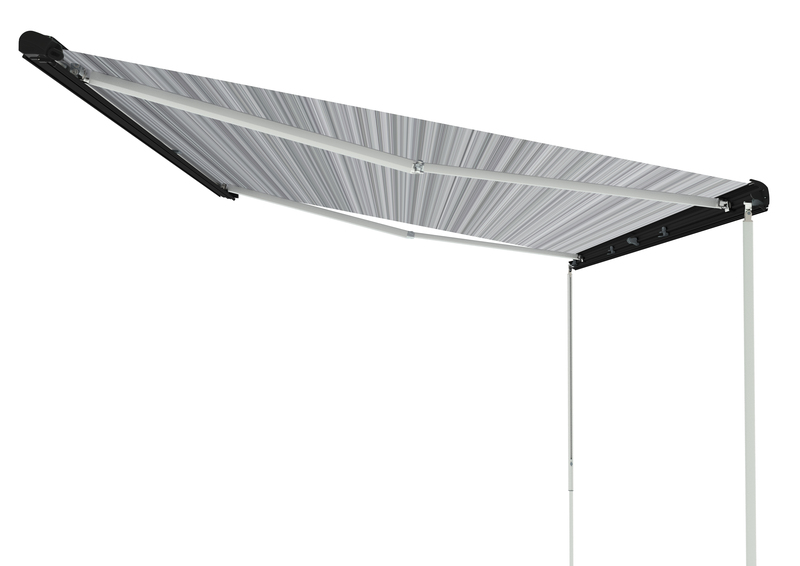 Fiamma Dachmarkise F80S 3,4m, Royal Grey, Gehäuse schwarz