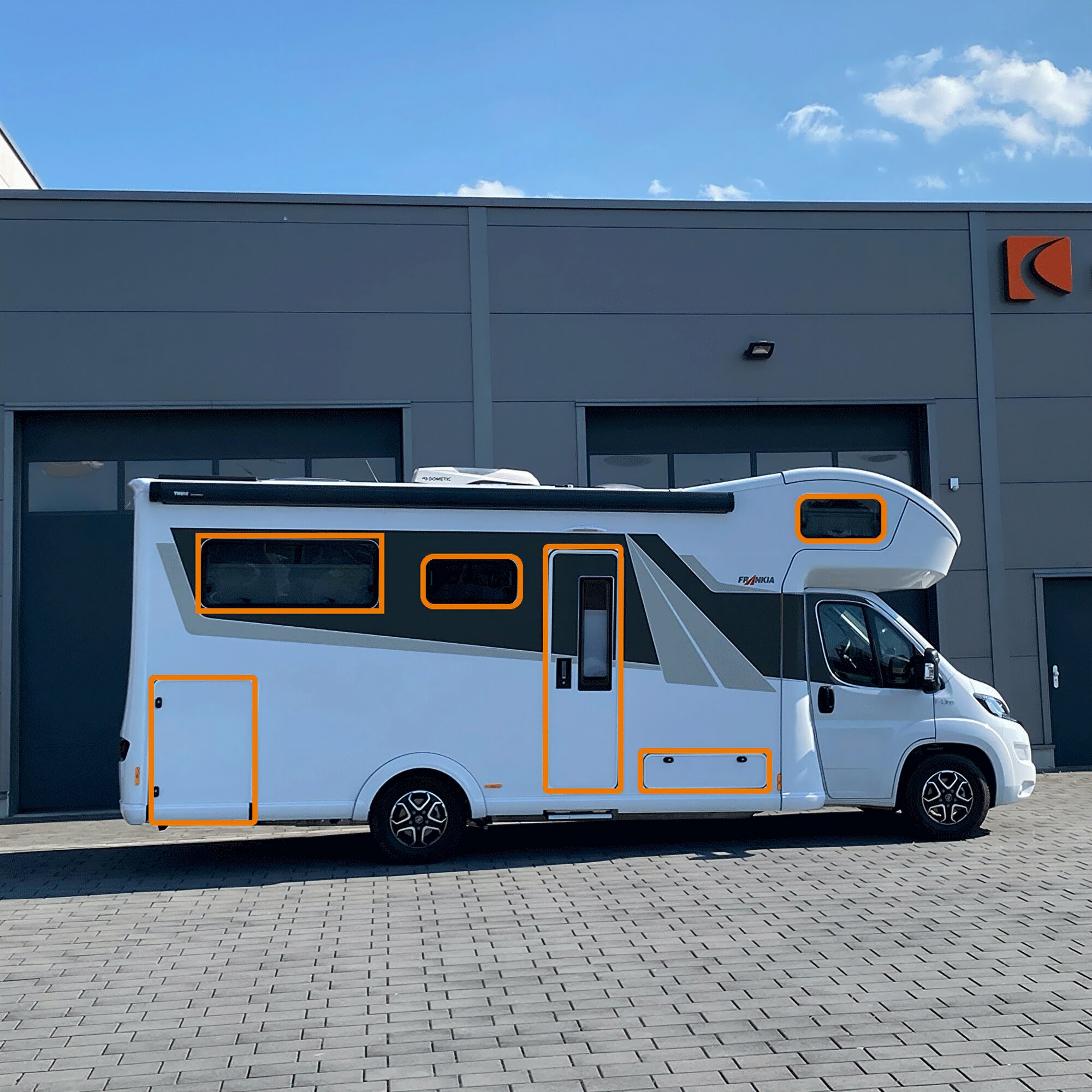 Caratec Zusatz-Funksensor, weiß für Alarmanlage Caratec Secure
