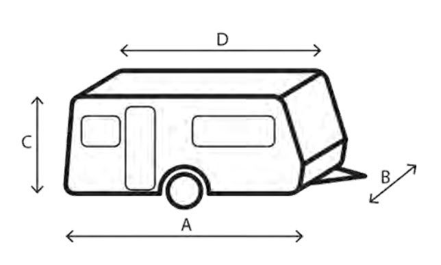 Brunner Schutzhülle Caracan 6M  750-800cm