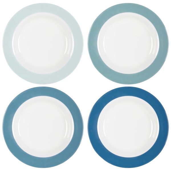 Gimex Suppenteller Colour Line, blau, 4-teilig
