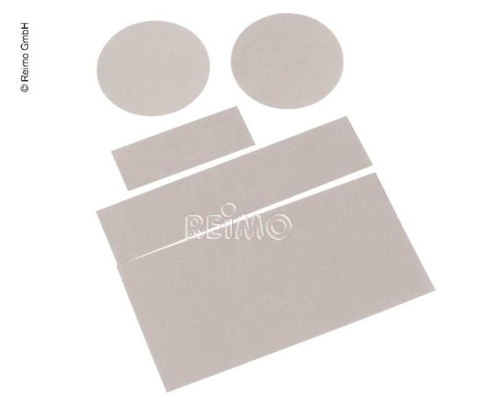 Zeltreparaturflicken 100% Polyamid grau-beige selbstklebend, 5-er