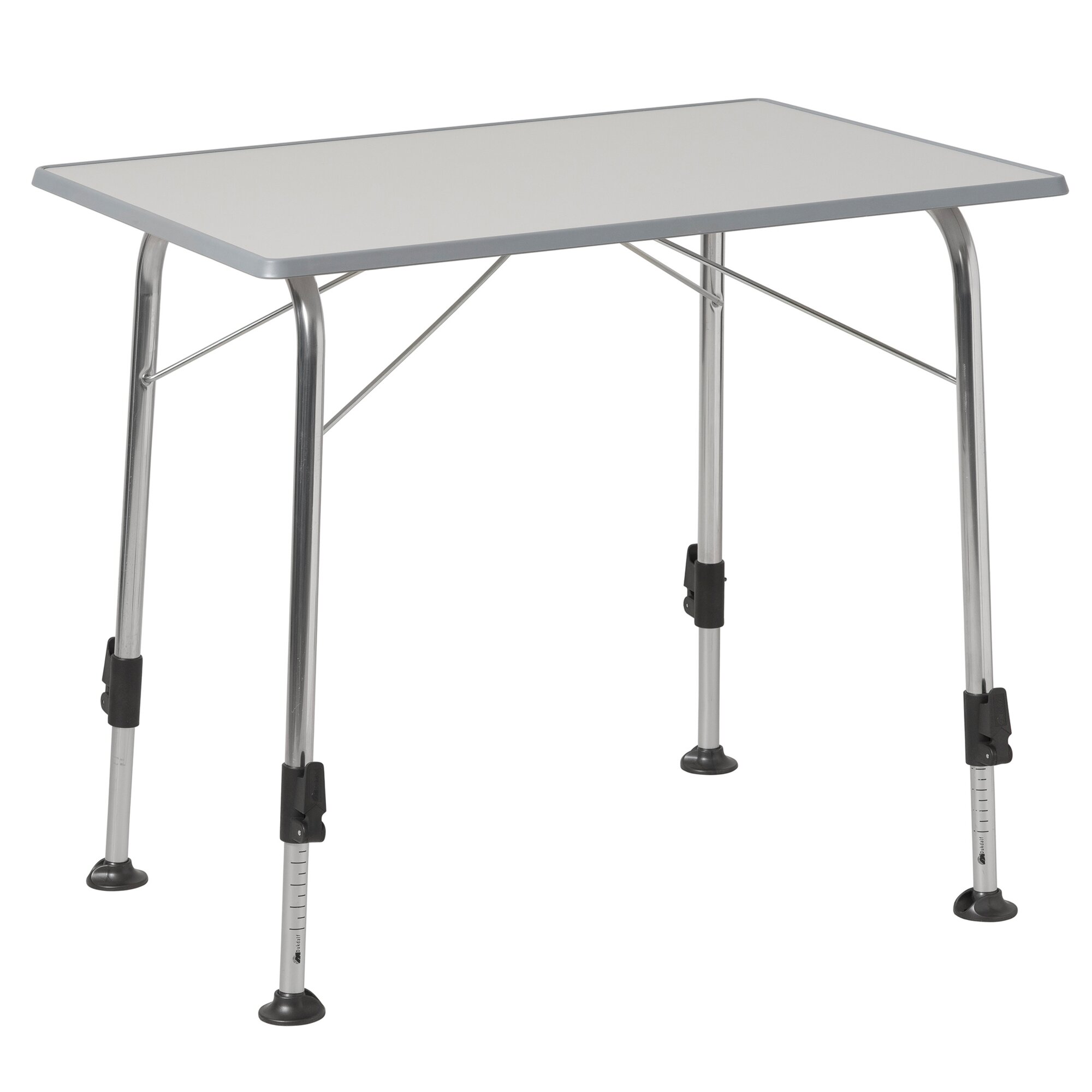 Dukdalf Campingtisch Stabilic 1 Luxe, hellgrau, 80 x 60 cm