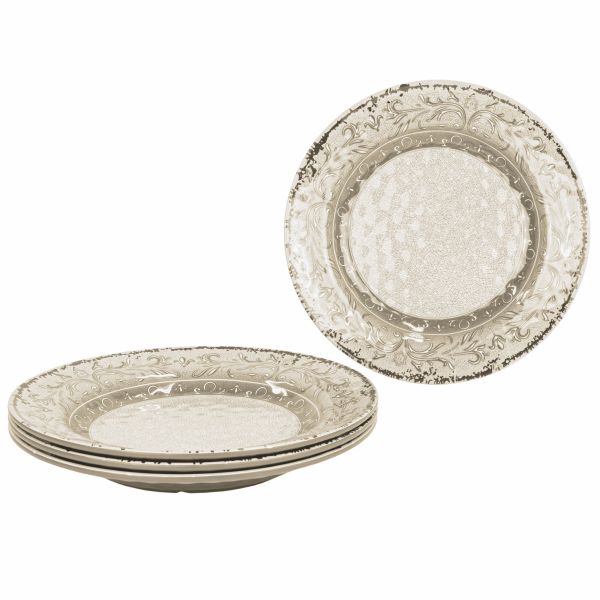 Gimex Suppenteller Stone Line, sand, 4-teilig
