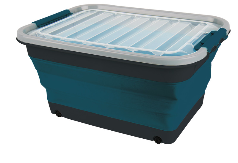 Camp4 Klappbox mit Deckel + Rollen faltbar 45l