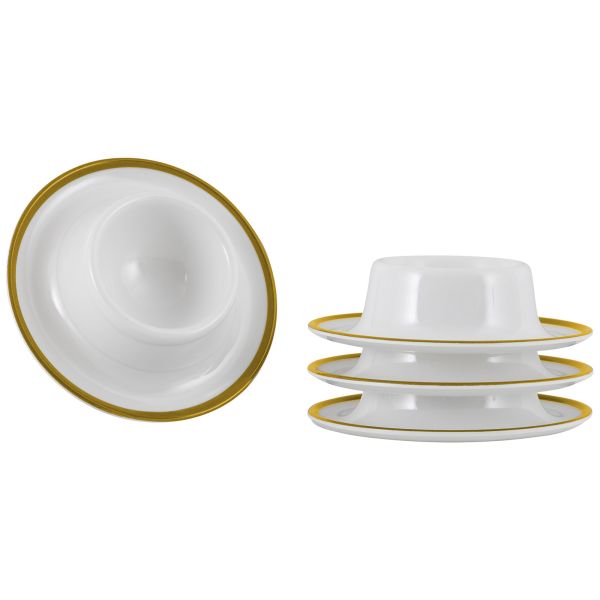 Gimex Gimex - Linea Line - Eierbecher  - Gold - 4 Stück