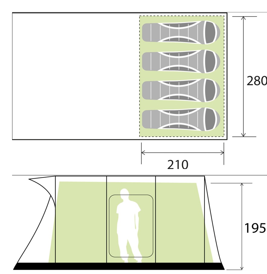 Brunner Familienzelt PURE 4 AIR
