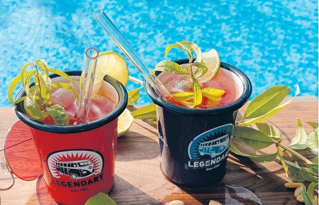 VW Collection VW T1 Becher Emaille 2er