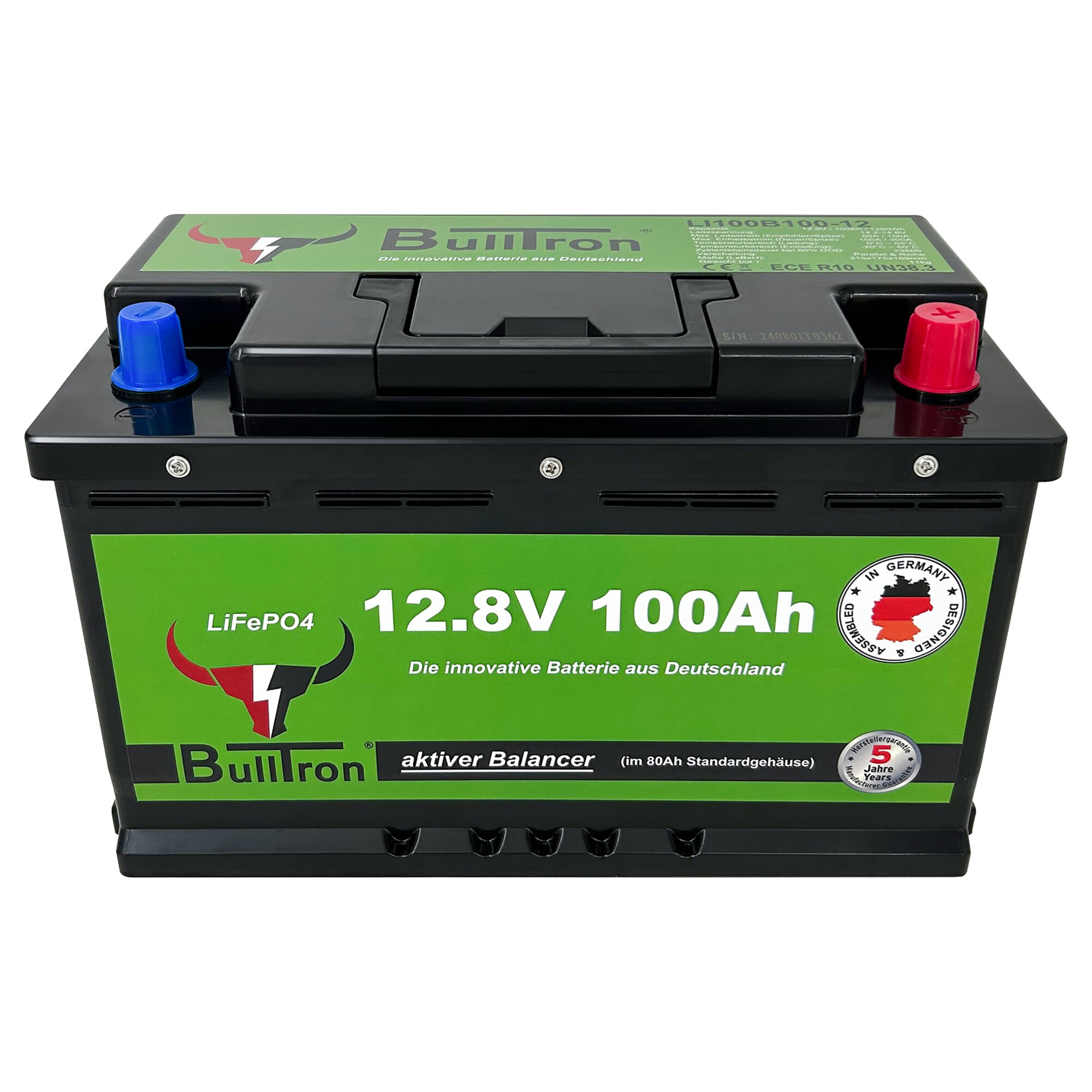 BullTron Lithium Batterie Standard, 100 Ah