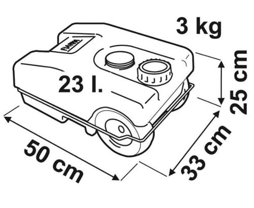Fiamma Abwasserrolltank 23l