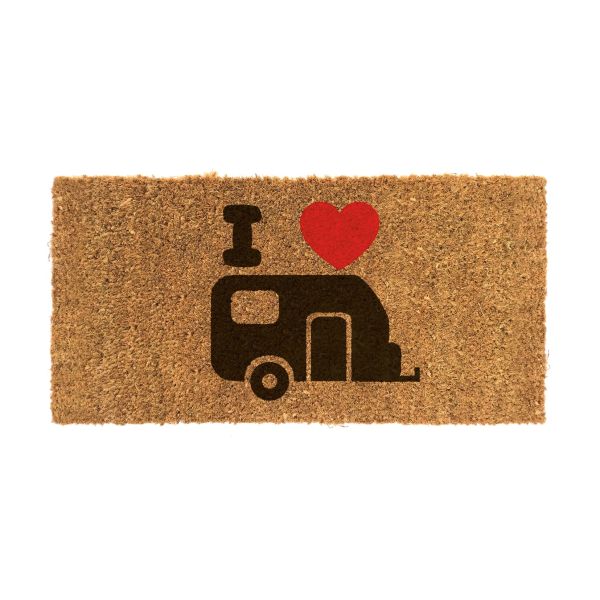 Arisol Kokosmatte Motiv -Wohnwagen- 50x25cm