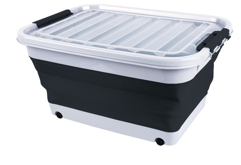 Camp4 Klappbox mit Deckel + Rollen faltbar 65l