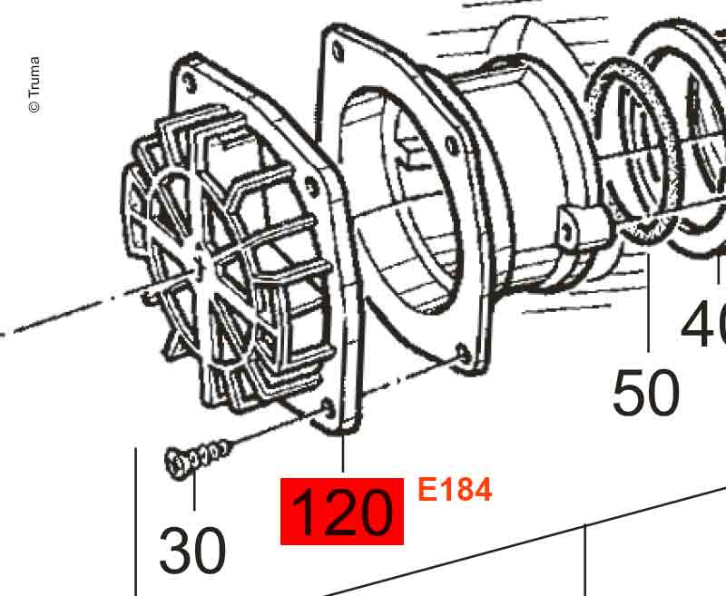Truma Ansauggitter für Abgasführung Truma S 2200