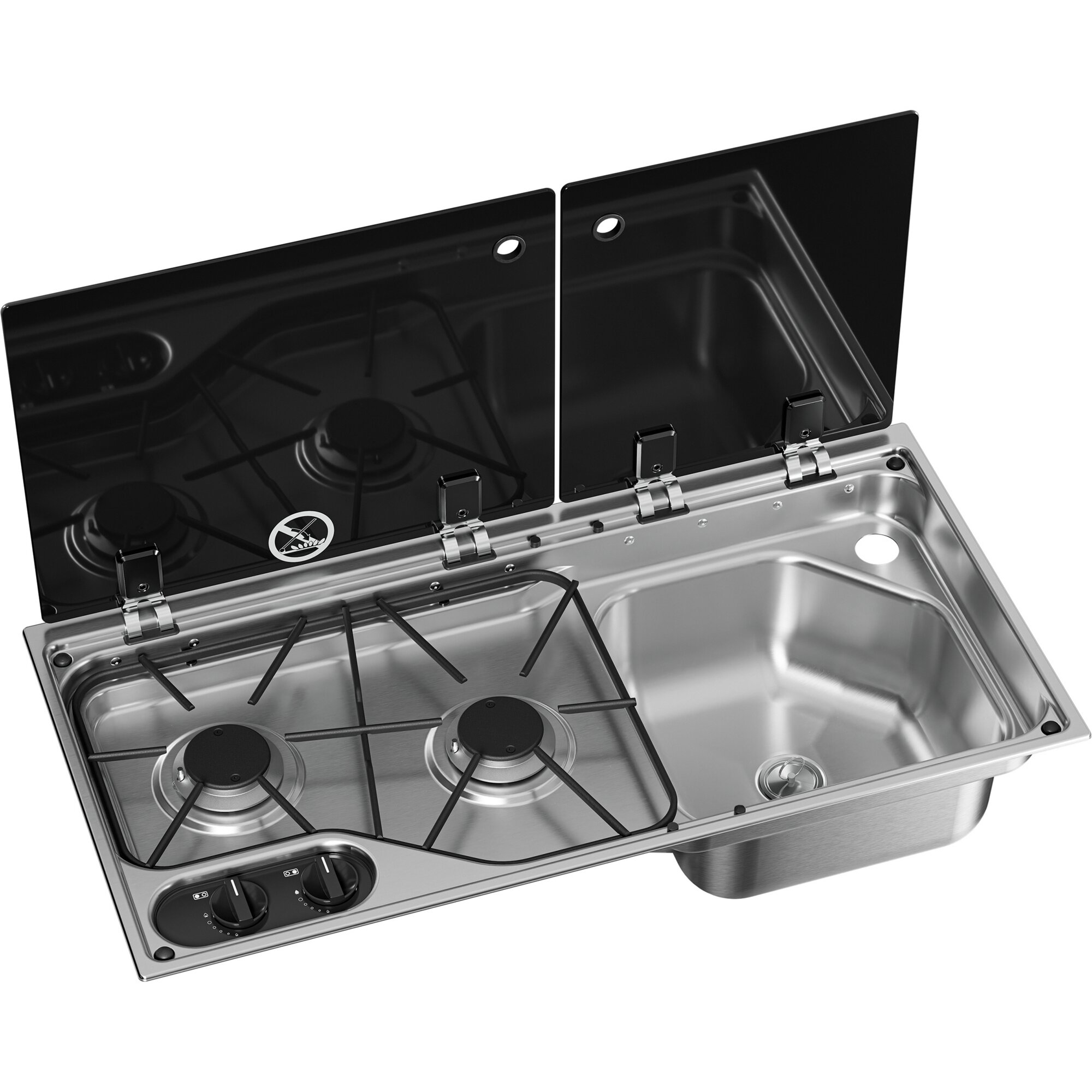 Dometic Kocher-Spülenkombination Dometic CVC1700G, Becken rechts