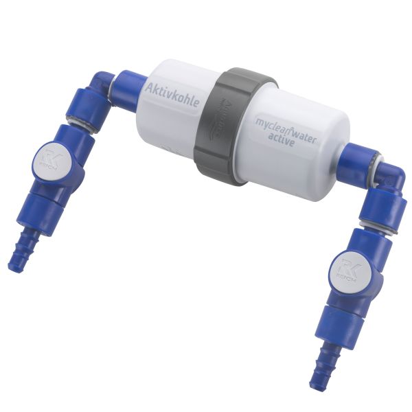 Reich Aktivkohlefilter Einbauset myclean®water active, Schlauch, beidseitig gewinkelt