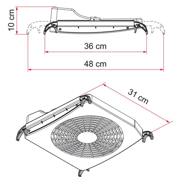 Fiamma Ventilator Turbo-Kit 12V für Dachhauben