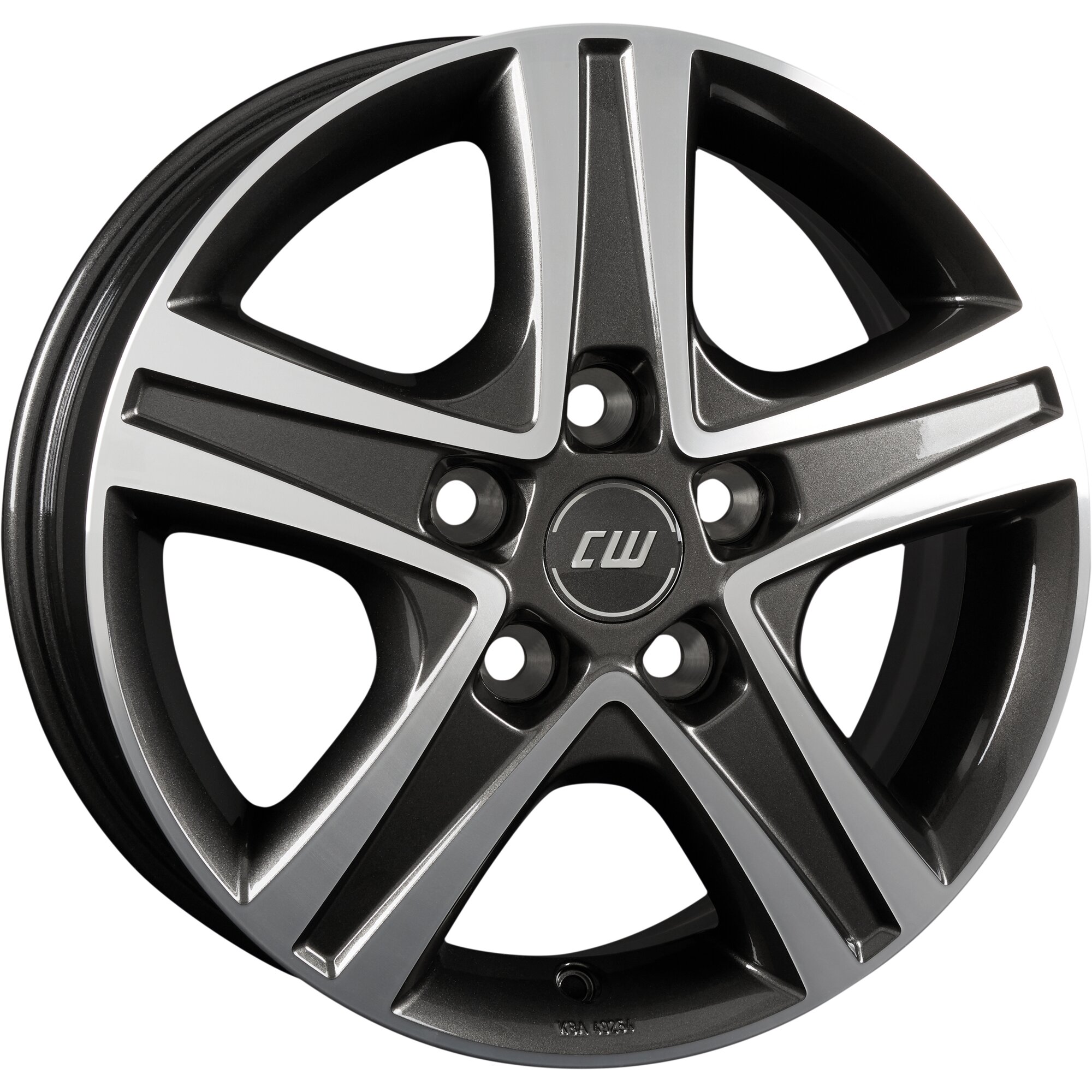Borbet Aluminiumfelge Borbet CWD, mistral anthracite polished glossy, 16 Zoll, Fiat Duc