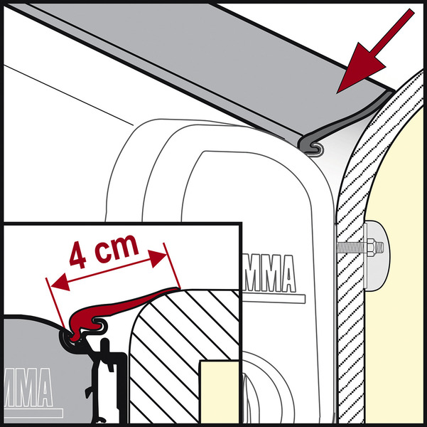 Fiamma Regendichtung-Band Rain Guard M
