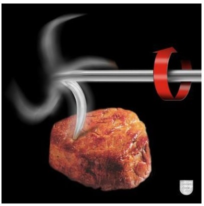 Schneider-Grill Wendeklaue Linkshländer Edelstahl