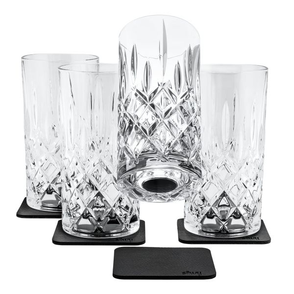 Silwy Magnet-Longdrinkglas Kristall 300ml / 4-Set