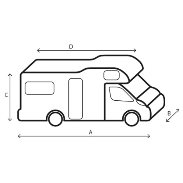 Brunner Schutzhülle Wohnmobil 6M 550-600cm