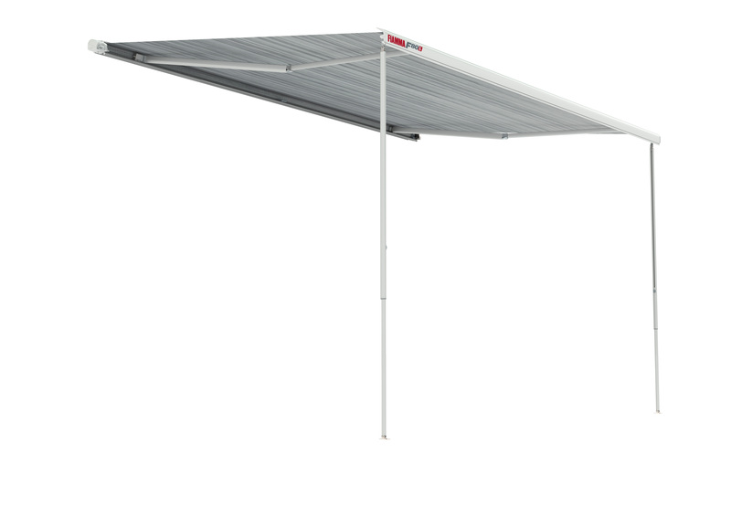Fiamma Dachmarkise F80S 3,7m, Royal Grey,,Gehäuse silber