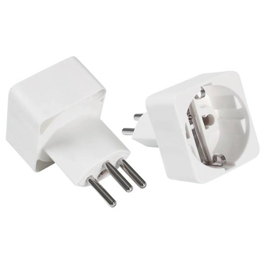 Reiseadapter Schuko auf CH 3pol.