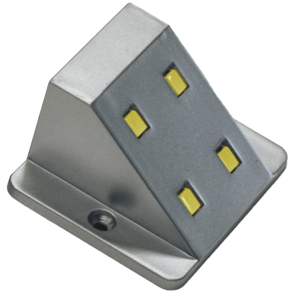 Schrankleuchte, silber, IP 20, kalt weiss, 12 V/0,5 W, 34 Lm