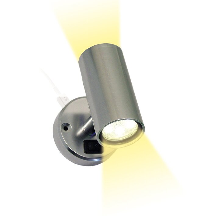 Frilight Aufbauspot Minitube D2 2 x 18 SMD USB