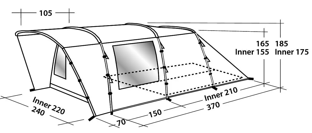 Easy Camp Tunnelzelt PALMDALE 400 