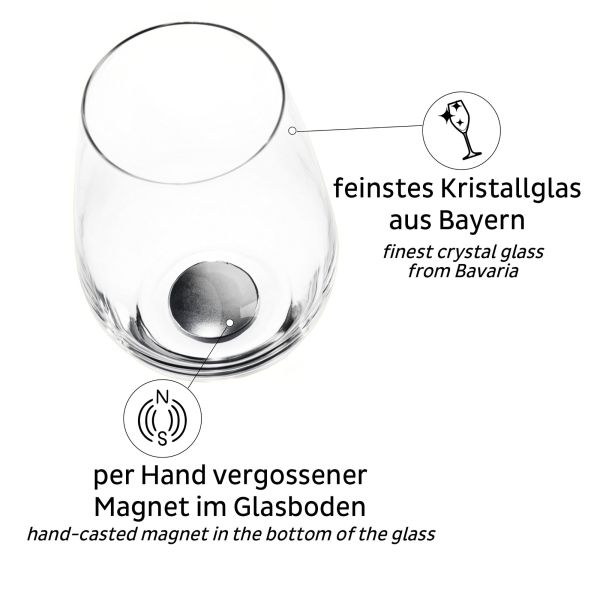 Silwy Magnet-Longdrinkglas Kristallglas 400ml / 2-Set