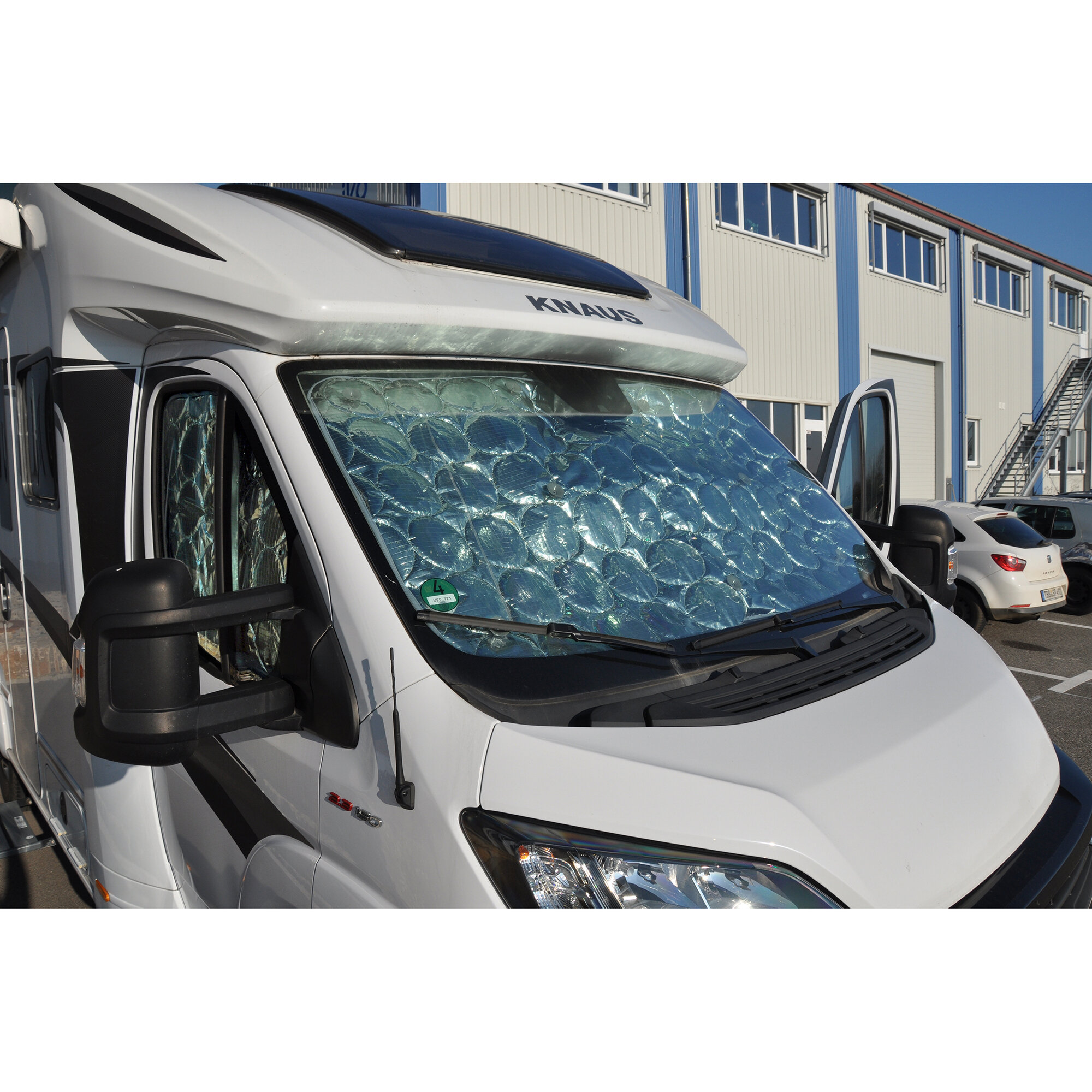 Thermomatten-Set grau für VW T5 mit Heckklappe, hinten komplett