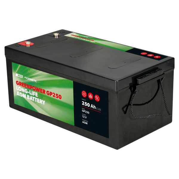 BÜTTNER Dometic AGM Batterie GREENPOWER, 250 Ah, GP 250