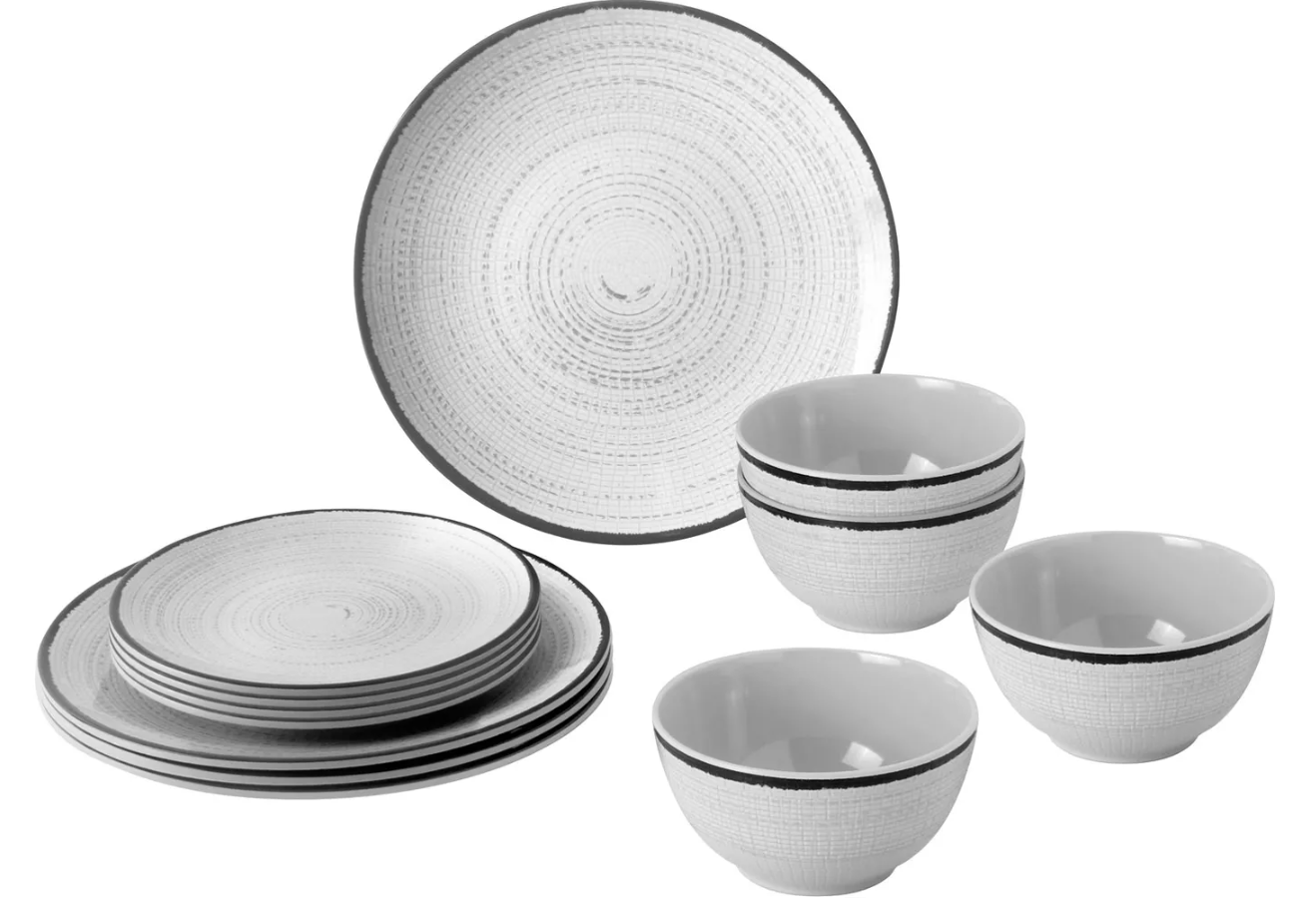 Brunner Geschirr-Set Midday TIVOLI 12tlg. mit Antislip