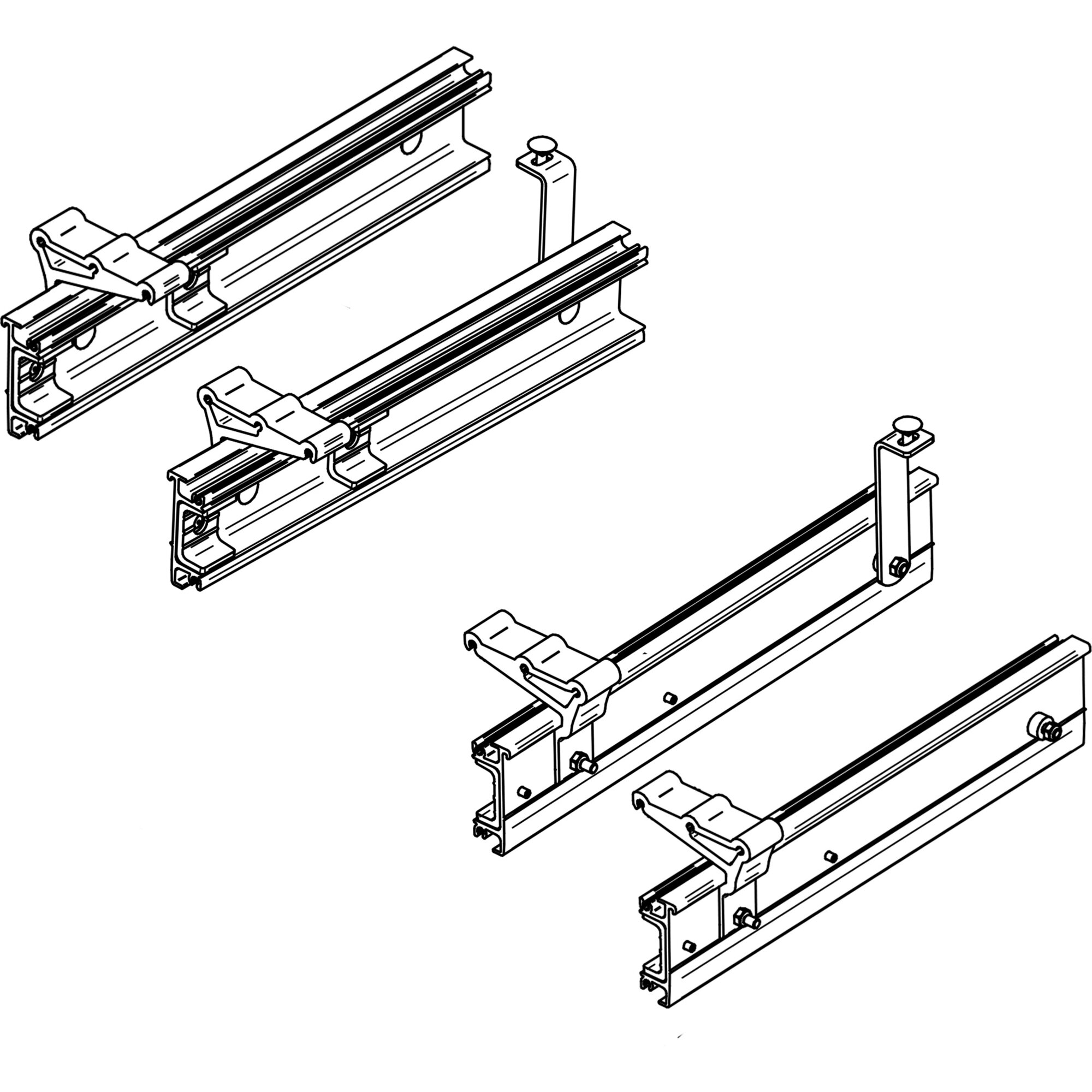 Thule Montagerahmen Thule Slide-Out G2 Ducato 400