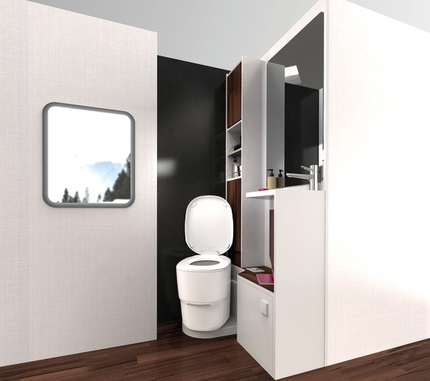 Clesana C1 Toilette mit L-Adapter