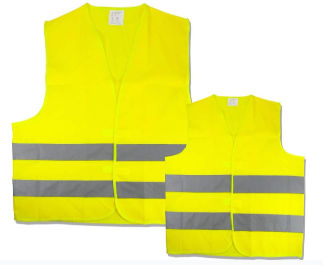  Warnwesten-Familien-Set 4tlg.