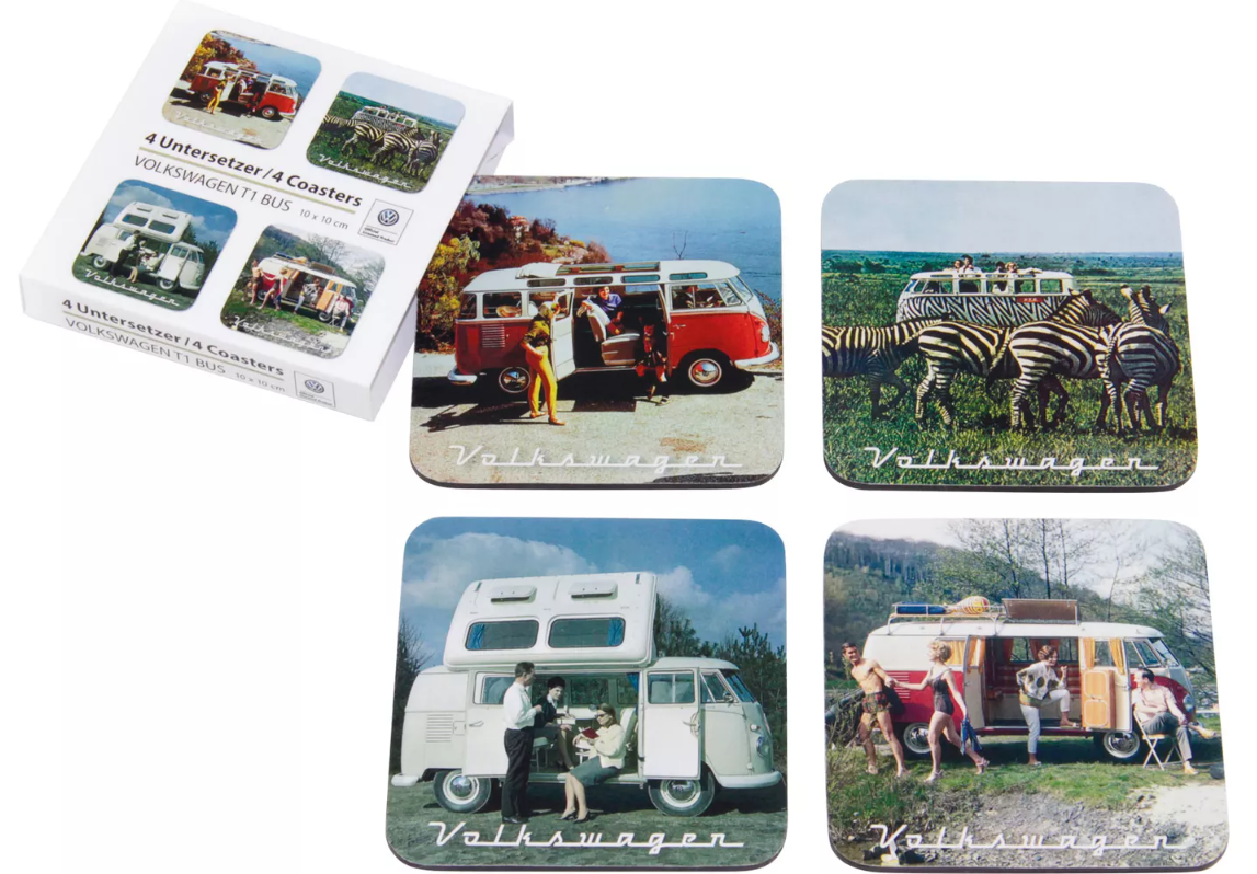 VW Collection VW T1 Untersetzer Szenerie 4er